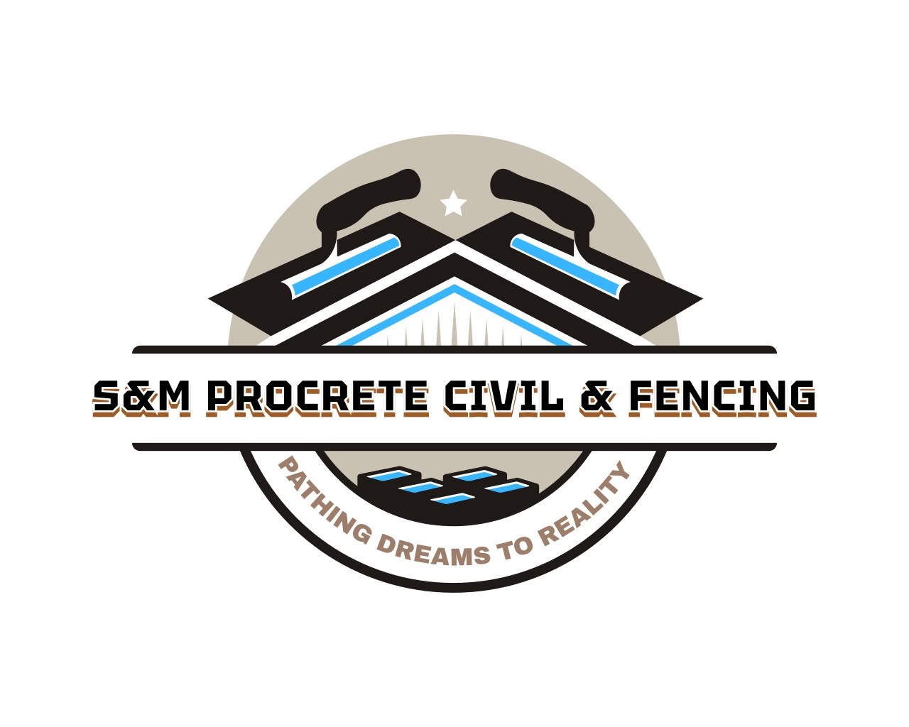 S&M Procrete Civil & Fencing logo