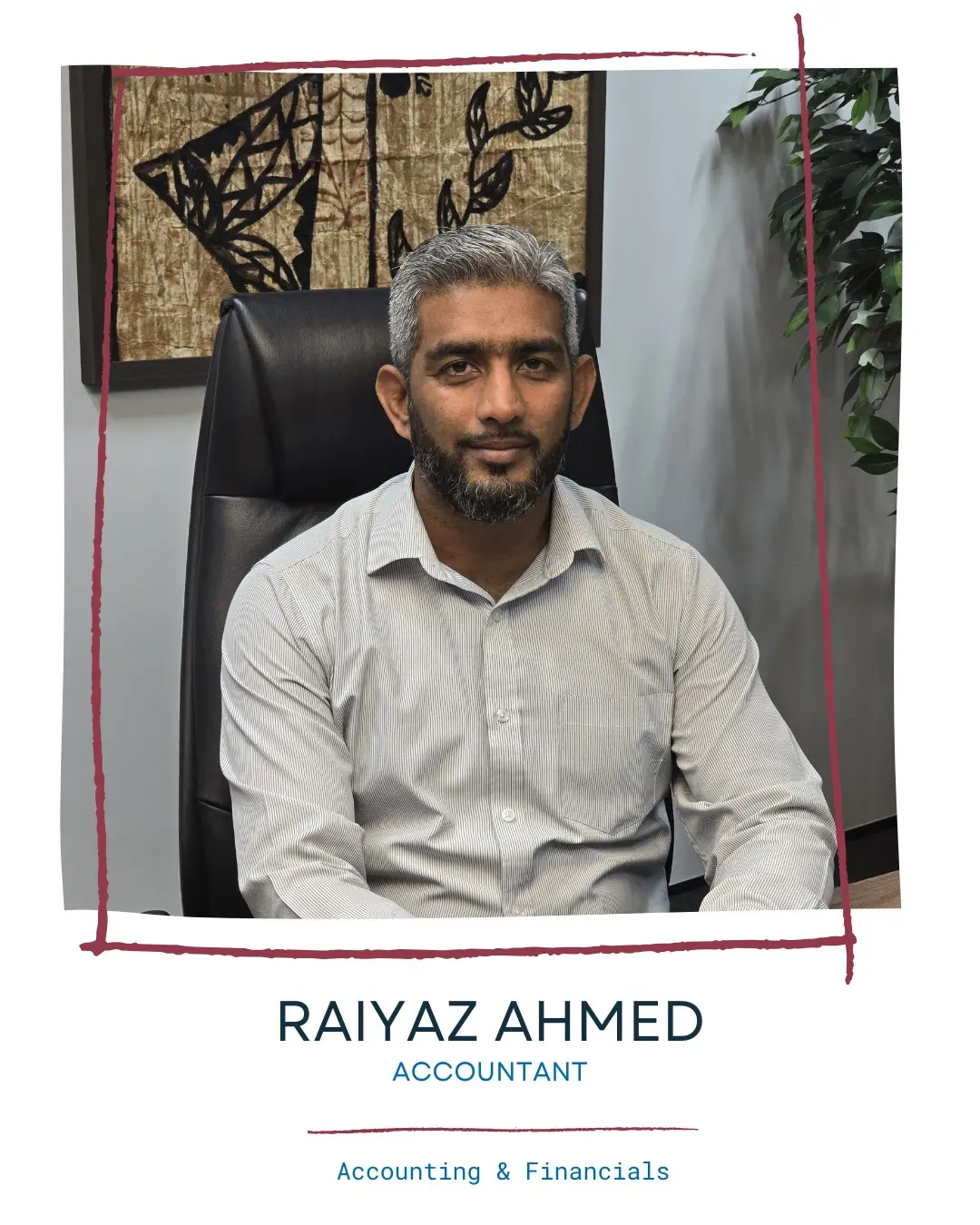 Raiyaz Ahmed, Accountant — Accounting and Financials at Oyonnx